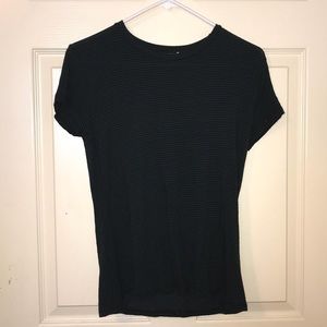 Green and Black Striped Tee